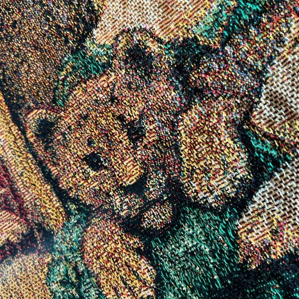 New Tapestry Angel Throw Blanket NWT & Decorative Pillow Christmas Holiday Lot